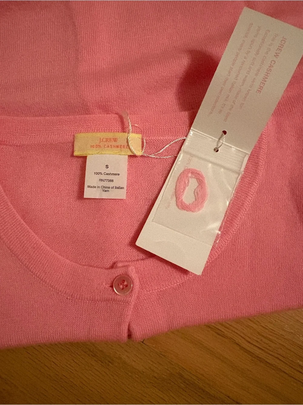 J. Crew Pink Button-Front Cotton-Blend Cardigan